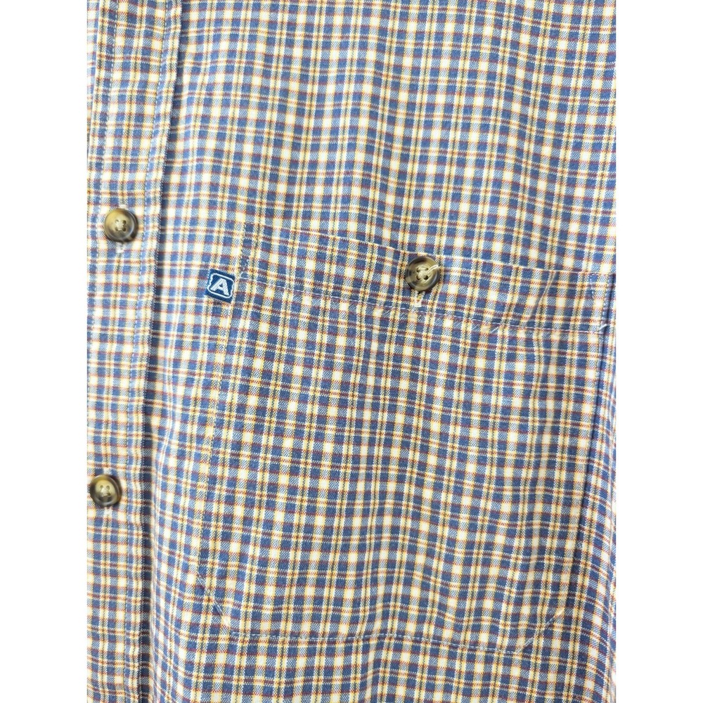 Aeropostale Men's Plaid Cotton Short Sleeve Button-Up Shirt Vintage 90s Y2K - Picture 6 of 6